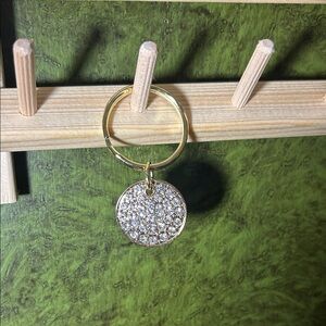 Gold and Silver Rhinestone Bag Char and/or Keychain New Mint 👌🏻✅